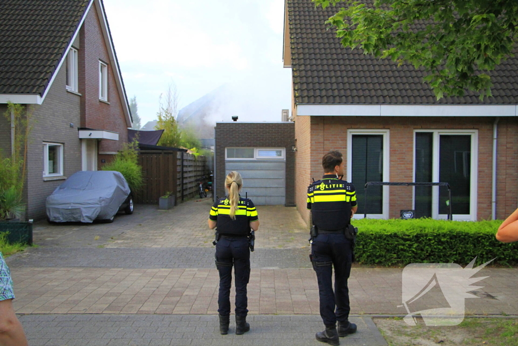 Veel rook bij brand in sauna