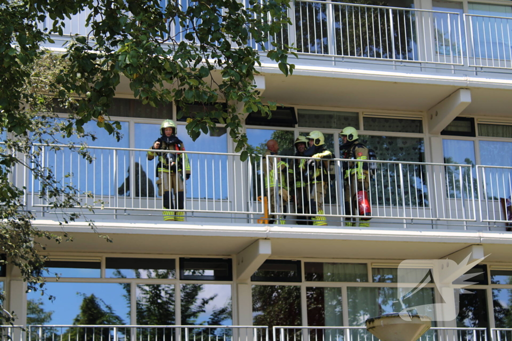 Hulpdiensten ingezet voor woningbrand