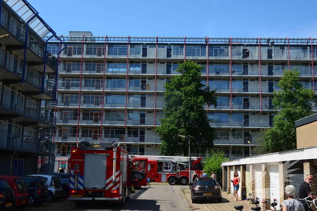 Hulpdiensten ingezet voor woningbrand