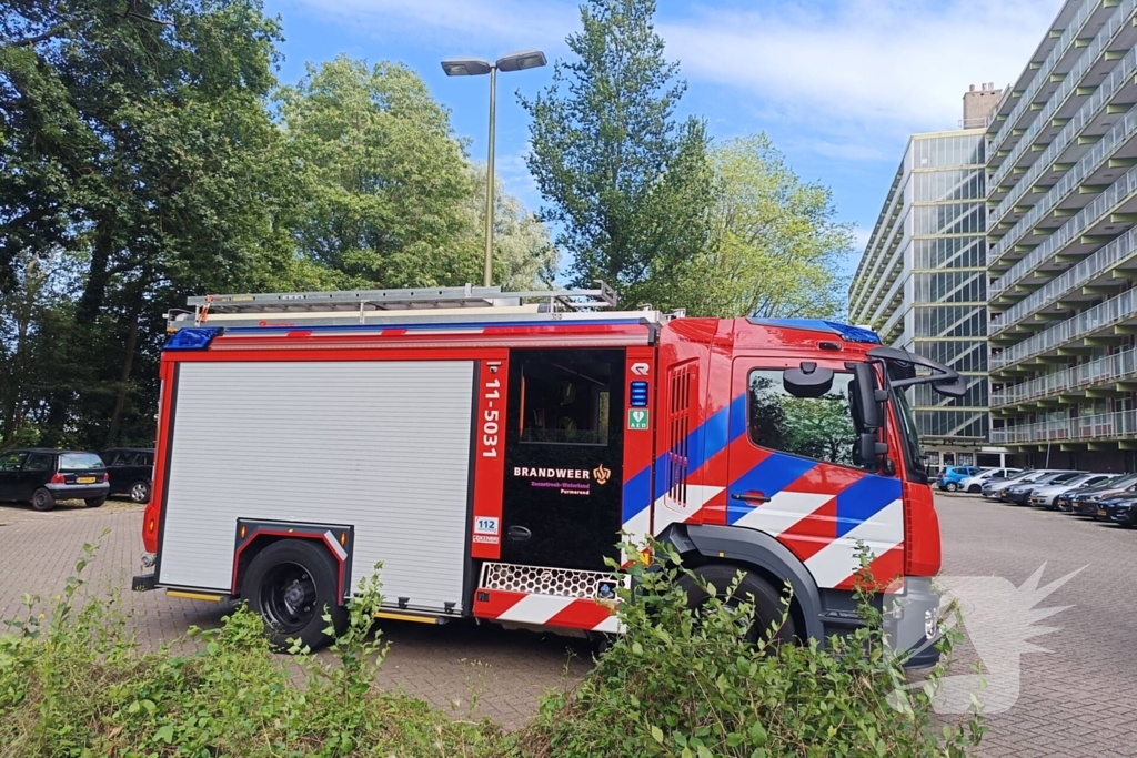 Brandweer ingezet voor brand op balkon