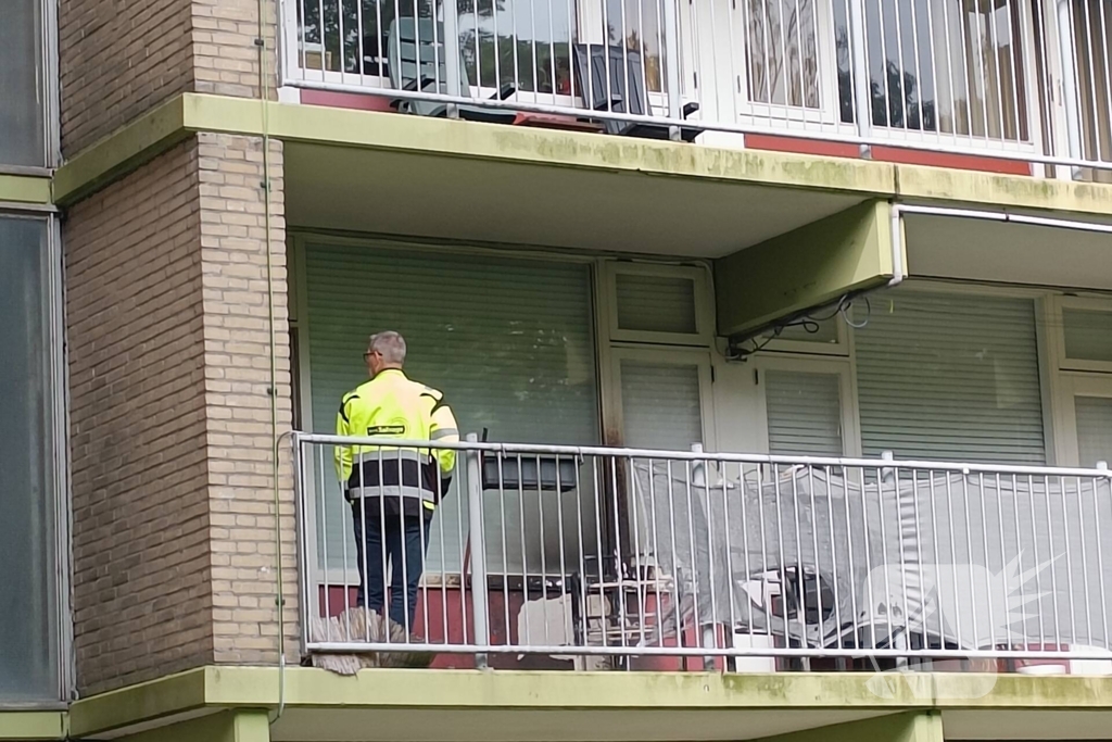 Brandweer ingezet voor brand op balkon