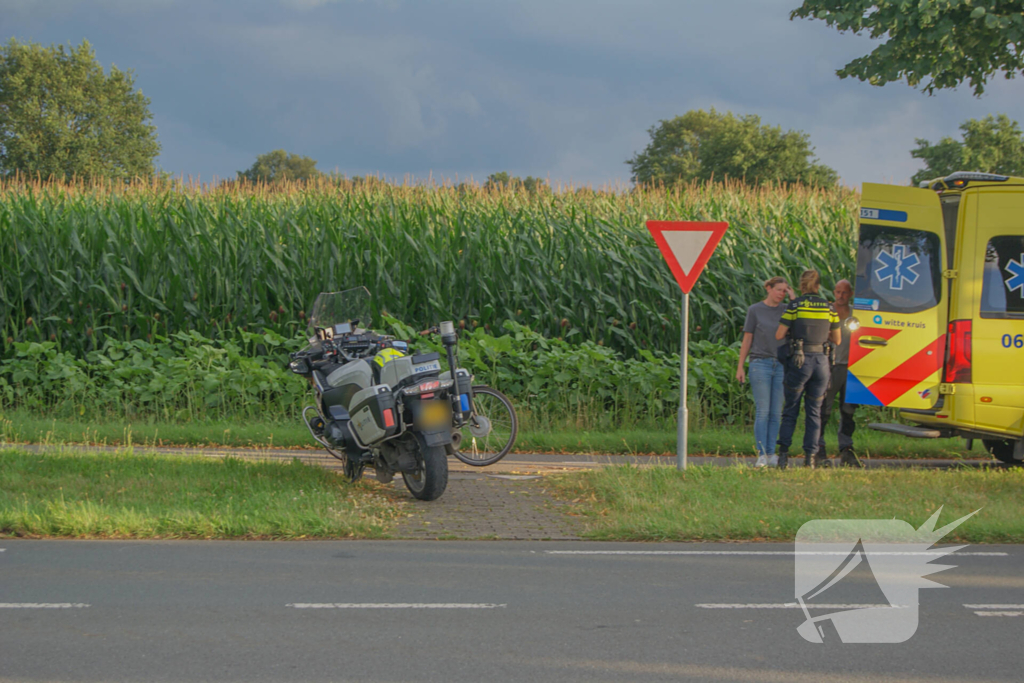 Fietser in botsing met automobilist