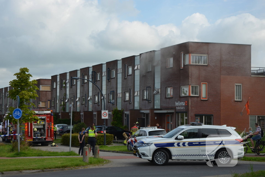 Forse rookontwikkeling bij woningbrand