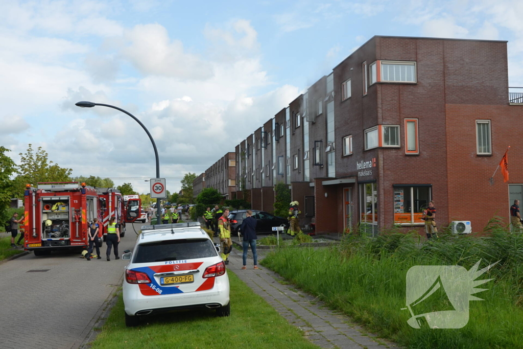 Forse rookontwikkeling bij woningbrand