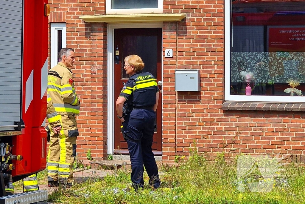 Brandweer ingezet voor vocht in muur