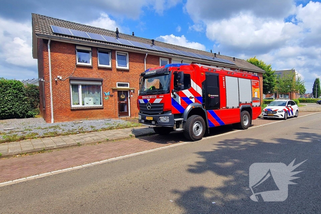 Brandweer ingezet voor vocht in muur