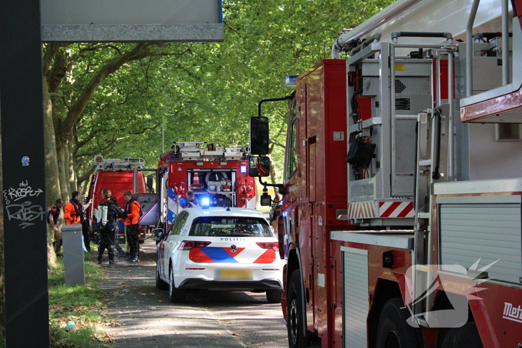 Hulpdiensten groots ingezet voor een te water geraakt persoon