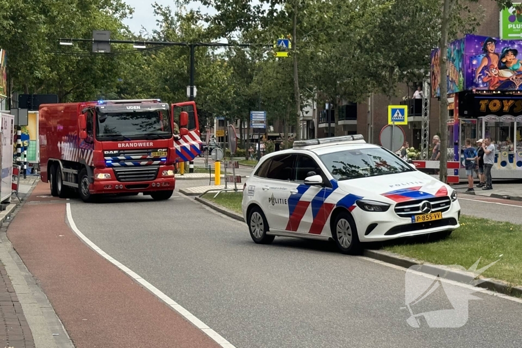 Kermis attractie vat vlam door onbekende reden