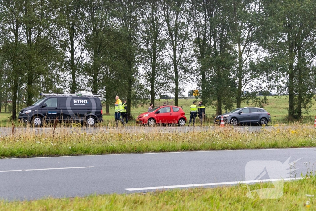 Drie voertuigen betrokken bij kop-staartaanrijding