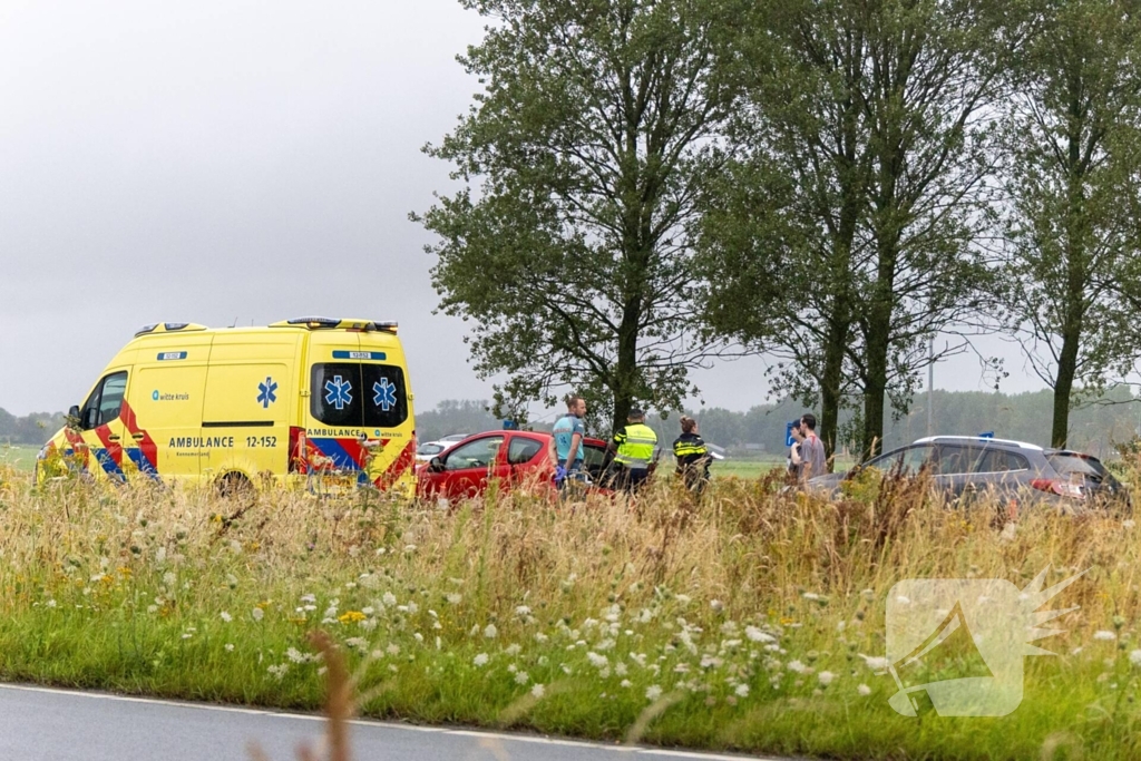 Drie voertuigen betrokken bij kop-staartaanrijding