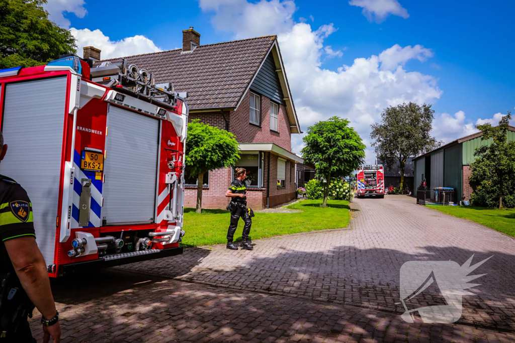 Veel rook bij brand in schuur