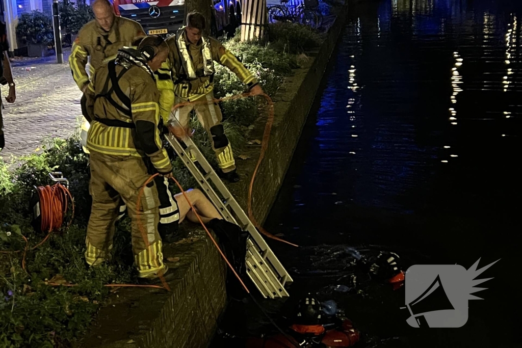 Drenkeling gered danzij oplettende bewoners