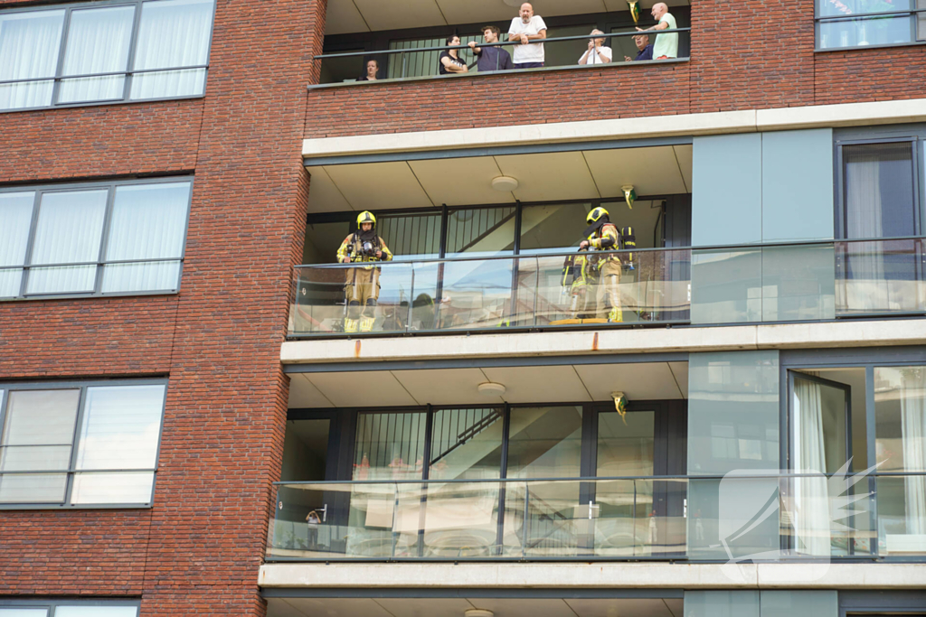 Brandweer ingezet voor brand op balkon