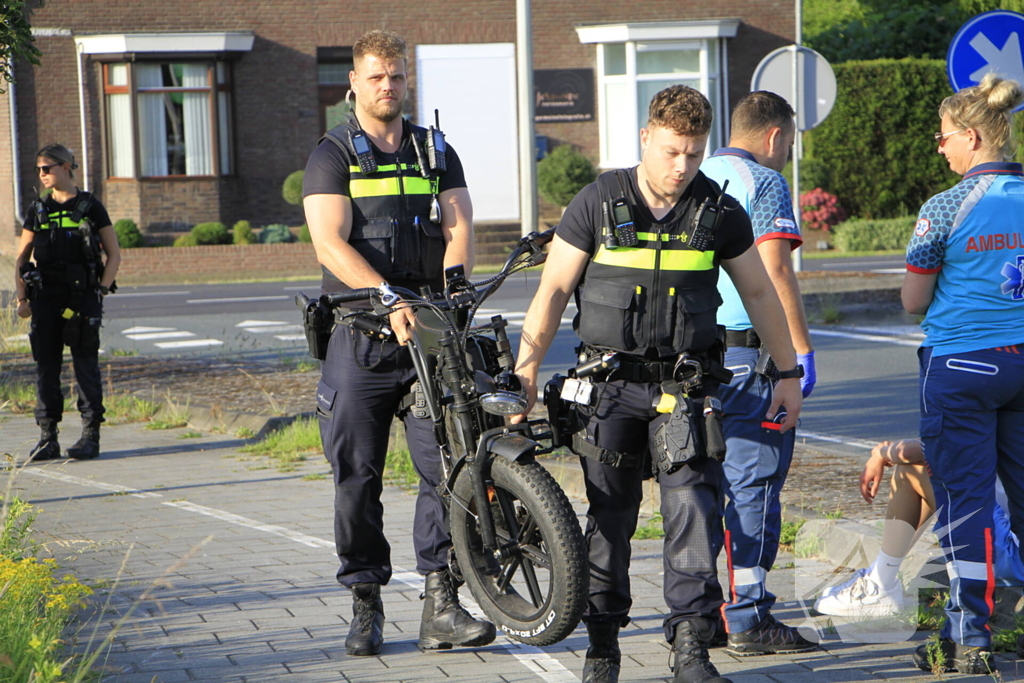 Politie neemt fatbike mee na botsing