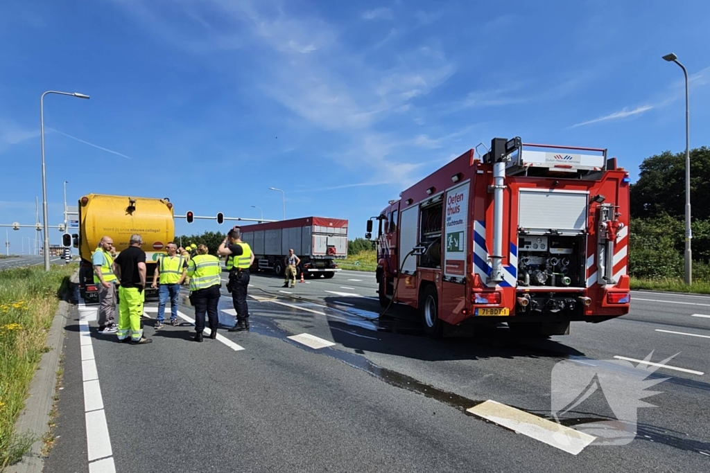 Brandend papier zorgt voor brandweer inzet