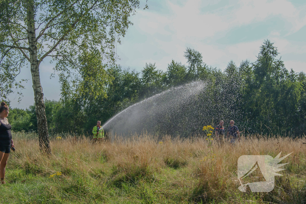 Brandweer blust bosschage brand