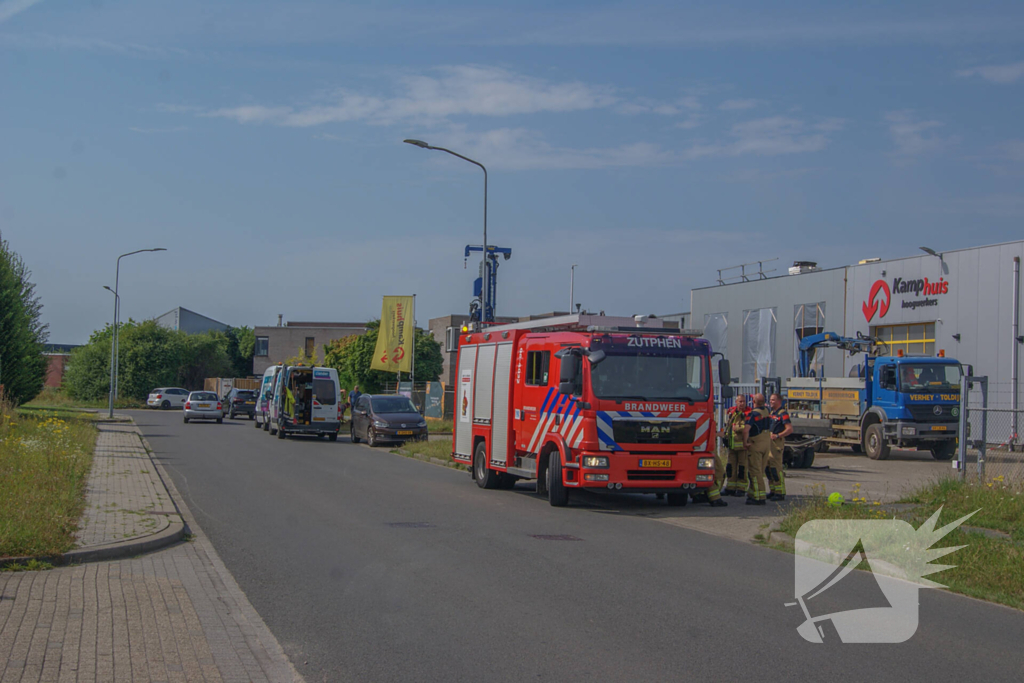 Gasleiding geraakt bij werkzaamheden