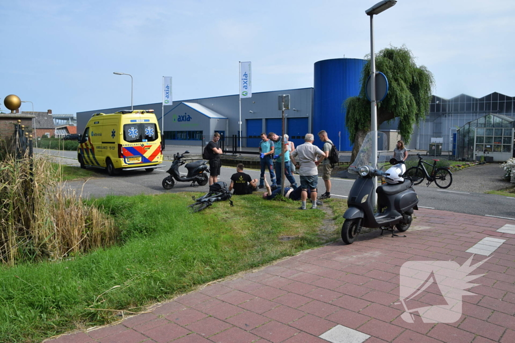 Scooter en fietser veroorzaken ongeval