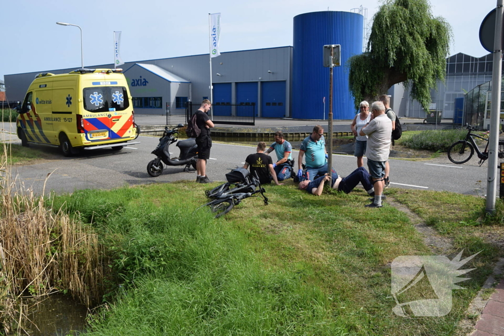 Scooter en fietser veroorzaken ongeval