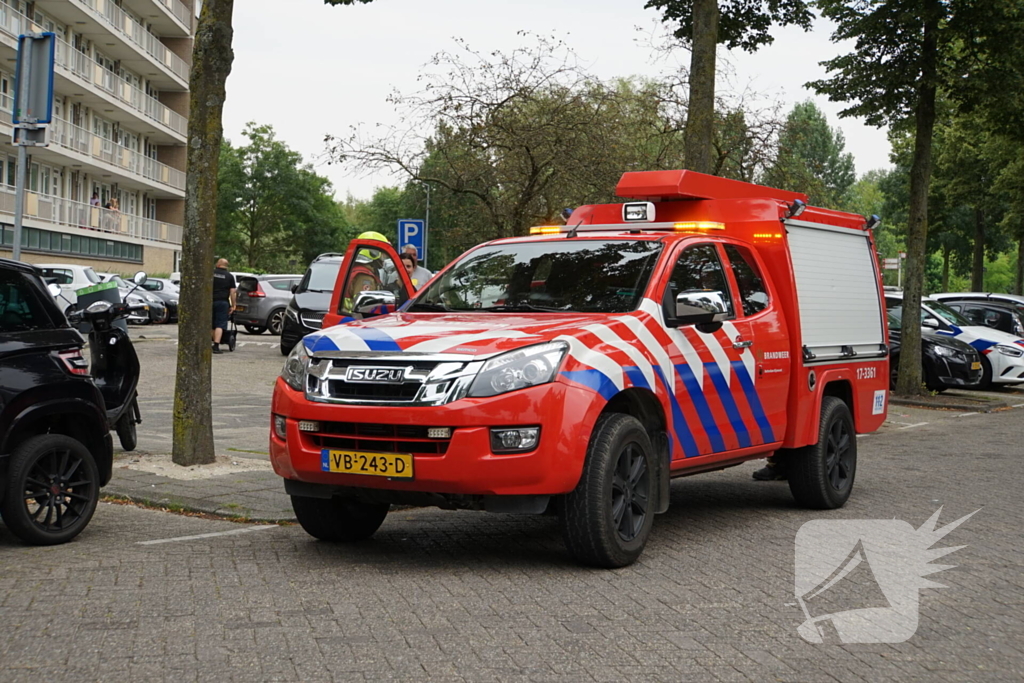 Brandweer ingezet voor brandende matras