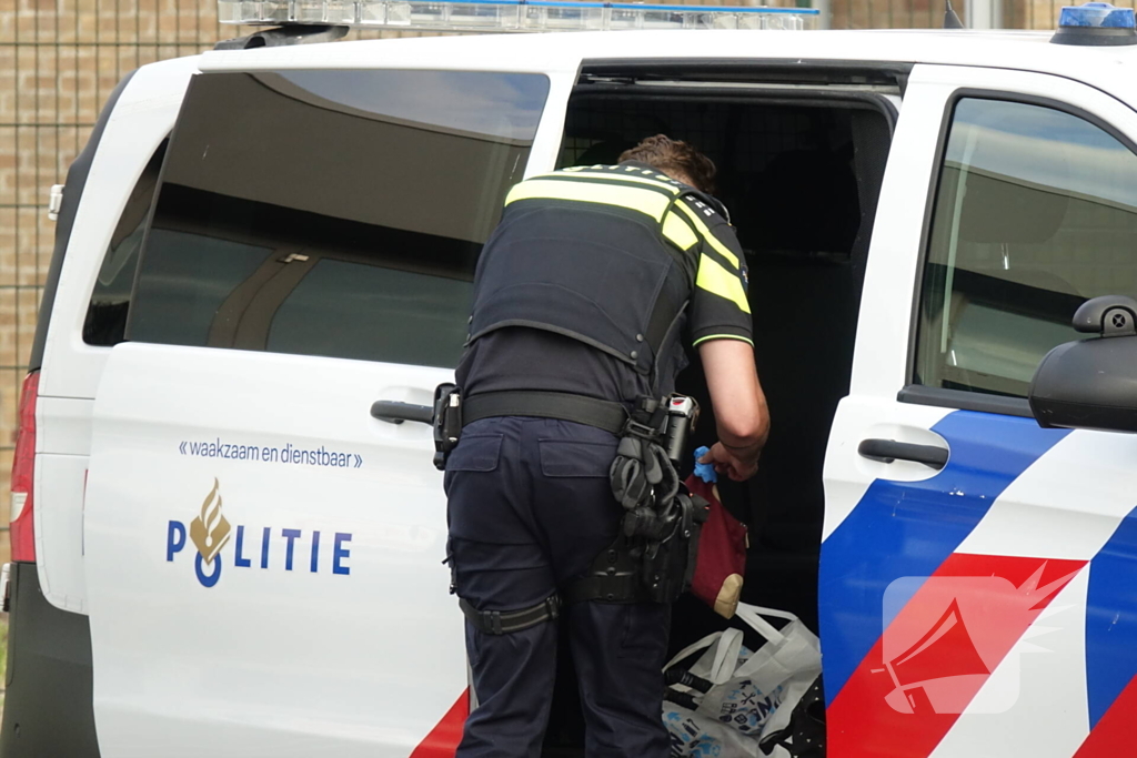 Inbrekers op de vlucht na heterdaad inbraak