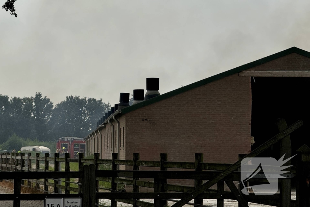 Brand bij boerderij blijkt mee te vallen