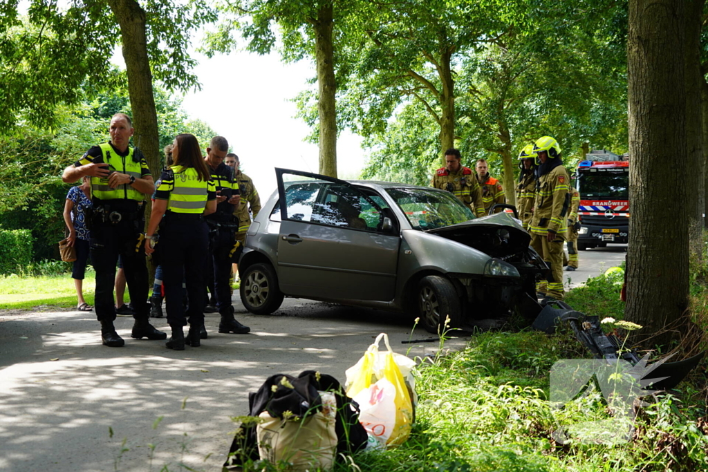 Inzittenden gewond bij botsing tegen boom