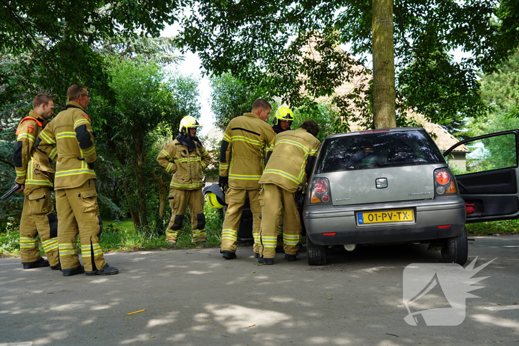 Inzittenden gewond bij botsing tegen boom