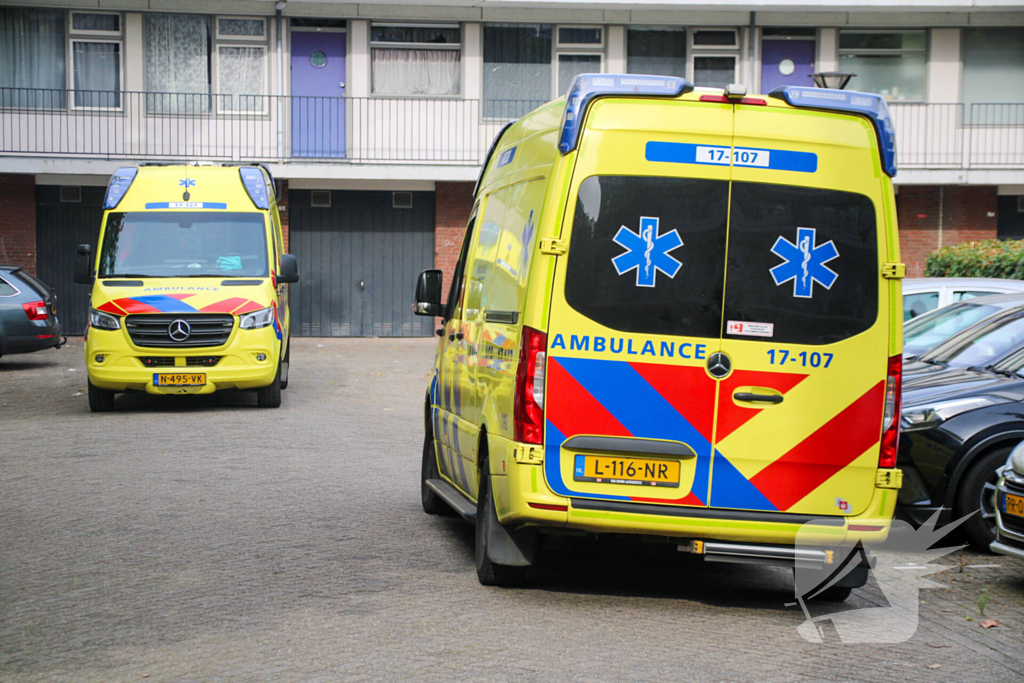 Traumateamingezet bij medische noodsituatie in flatwoning