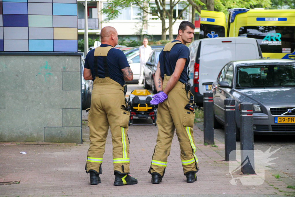 Traumateamingezet bij medische noodsituatie in flatwoning