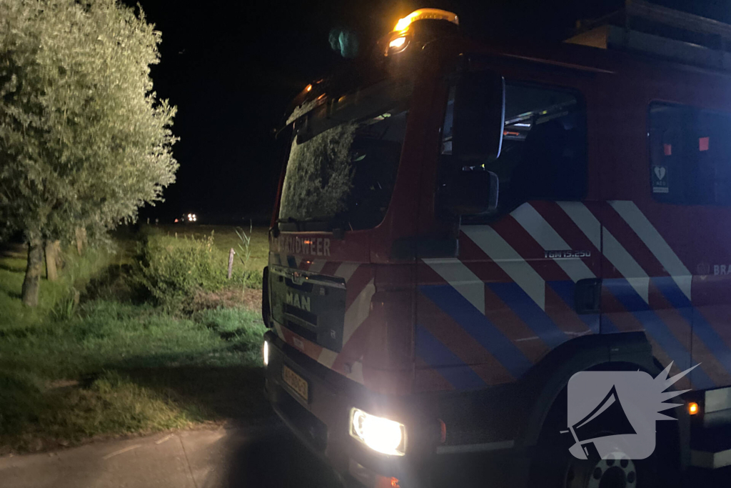 Rookontwikkeling bij brand in landbouwvoertuig