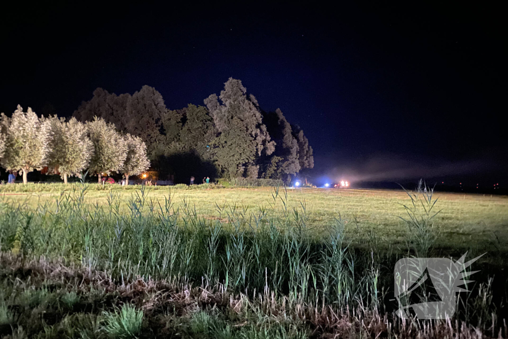 Rookontwikkeling bij brand in landbouwvoertuig