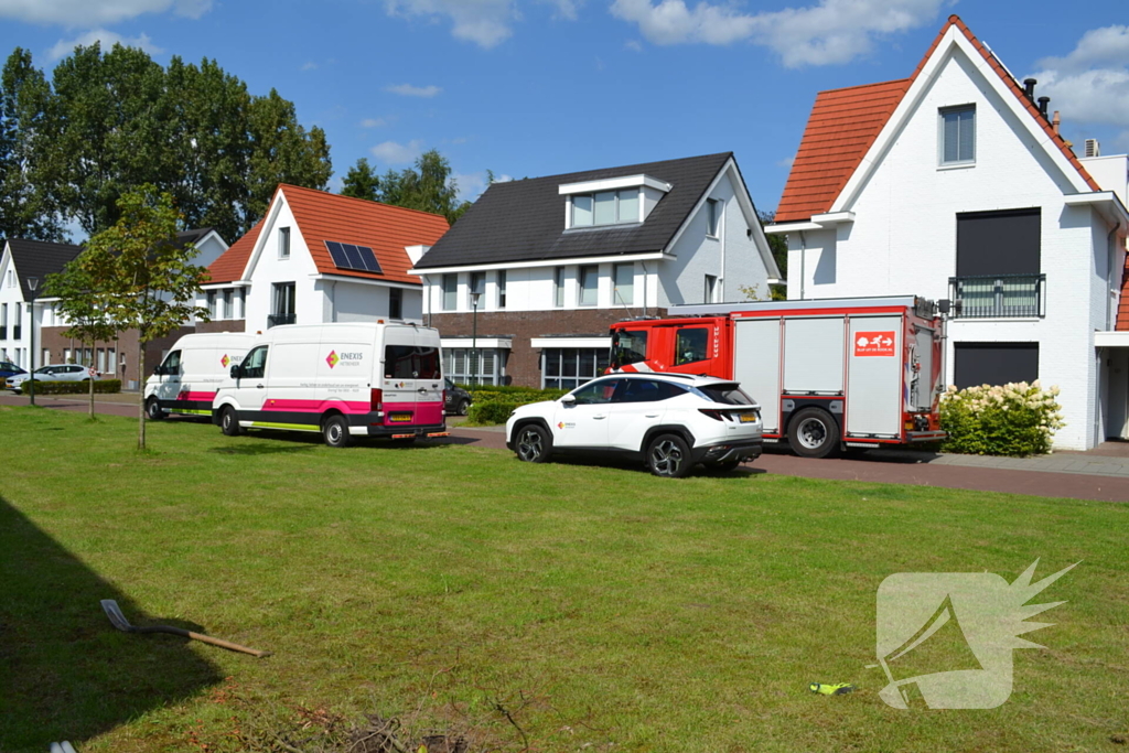 Gaslekkage ontstaan tijdens werkzaamheden