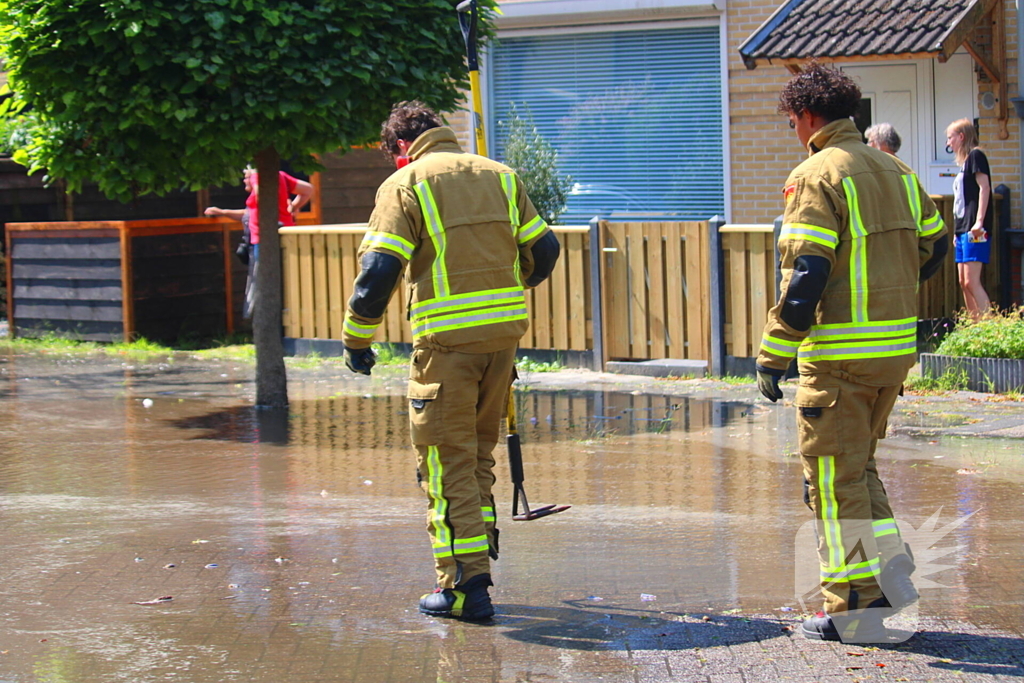 Veel wateroverlast door gesprongen waterleiding