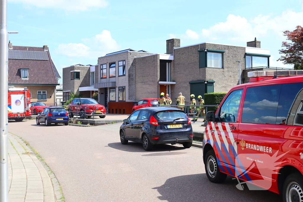 Brandweer ingezet voor gaslekkage in tuin van woning