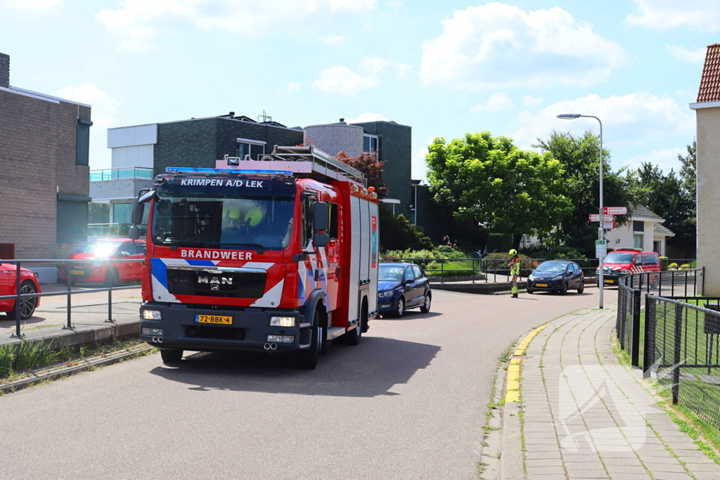 Brandweer ingezet voor gaslekkage in tuin van woning