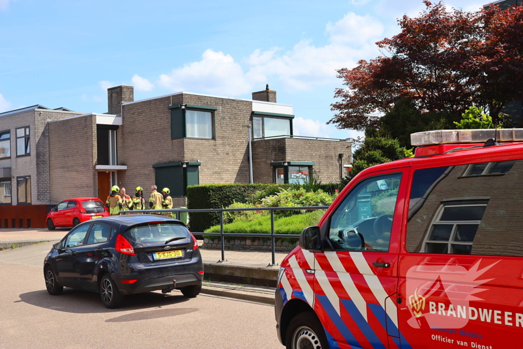 Brandweer ingezet voor gaslekkage in tuin van woning