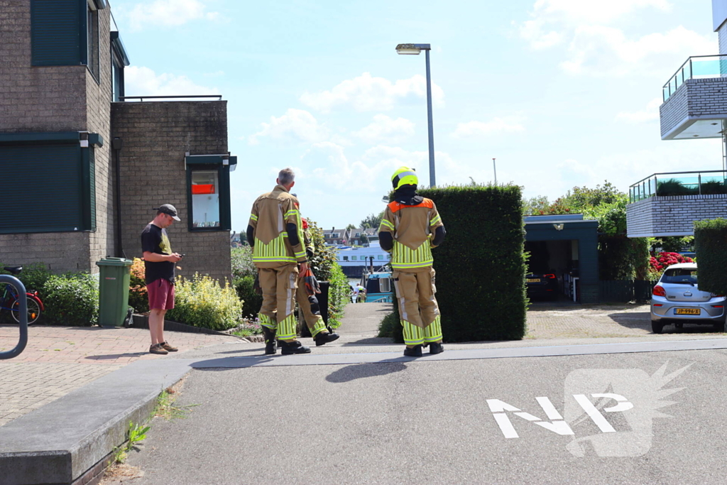 Brandweer ingezet voor gaslekkage in tuin van woning