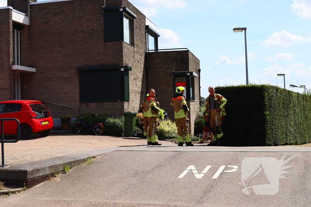 Brandweer ingezet voor gaslekkage in tuin van woning