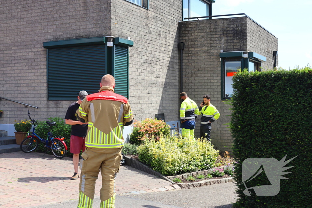 Brandweer ingezet voor gaslekkage in tuin van woning