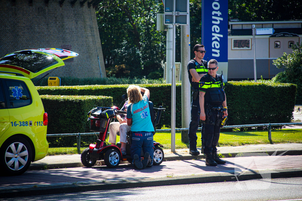 Ongeval tussen fietser en scootmobielbestuurder