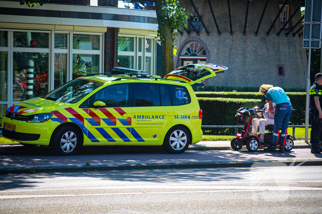 Ongeval tussen fietser en scootmobielbestuurder