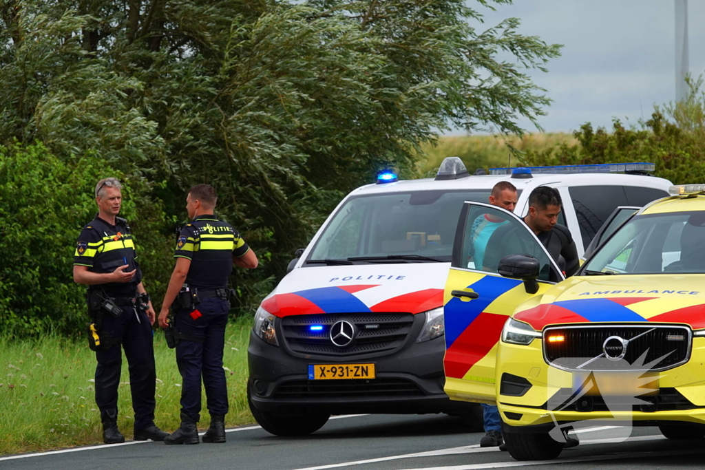 Motorrijder geschept door automobilist