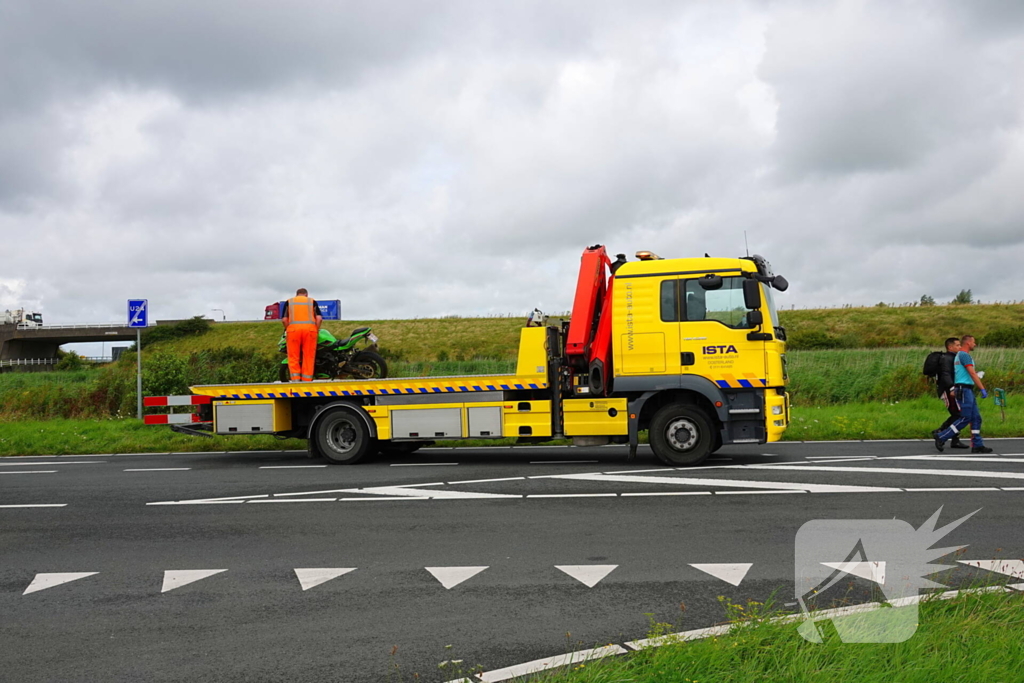 Motorrijder geschept door automobilist