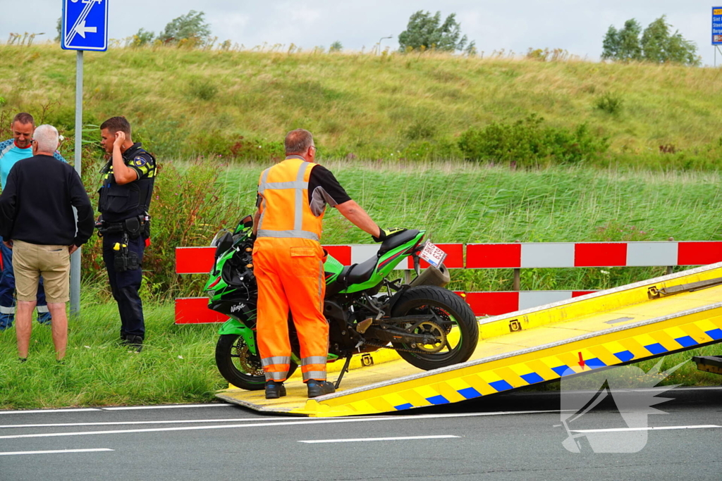 Motorrijder geschept door automobilist