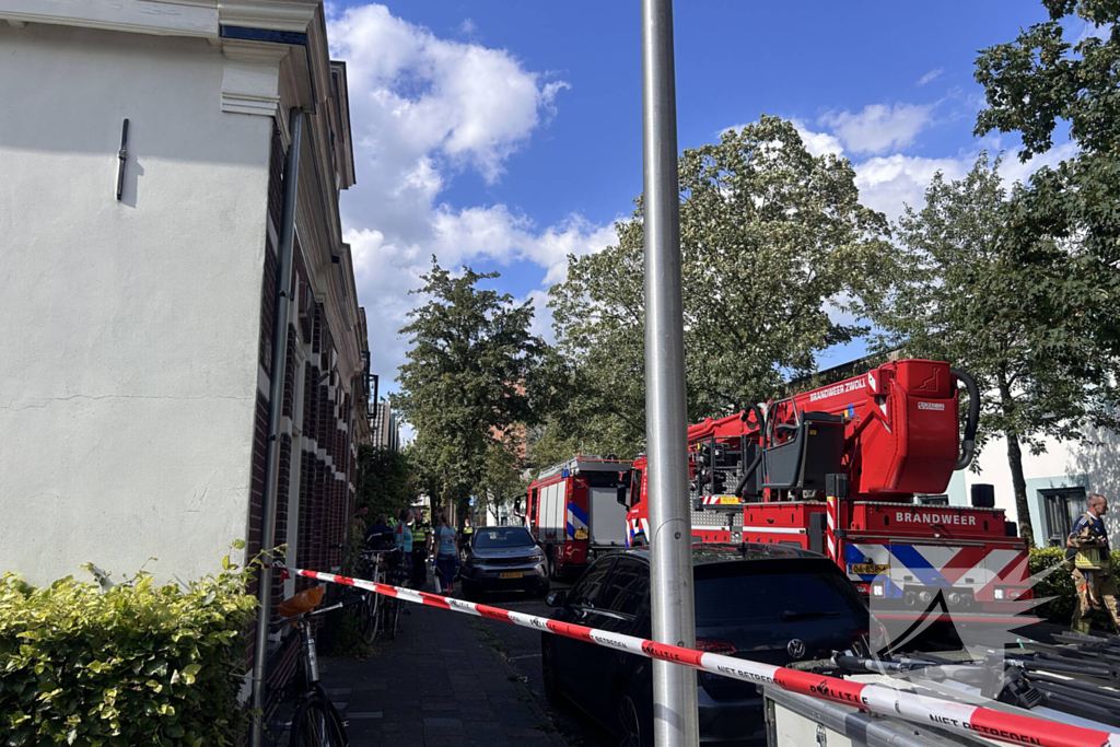 Brandweer ingezet voor brand in een woning