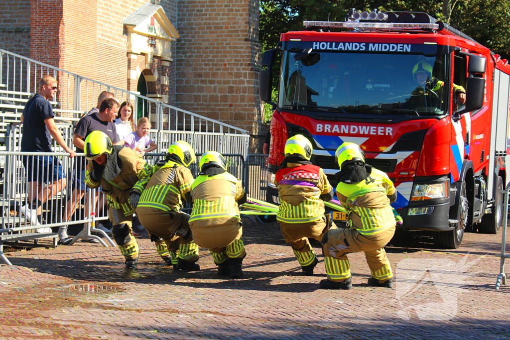 Veel belangstelling bij brandweer wedstrijden