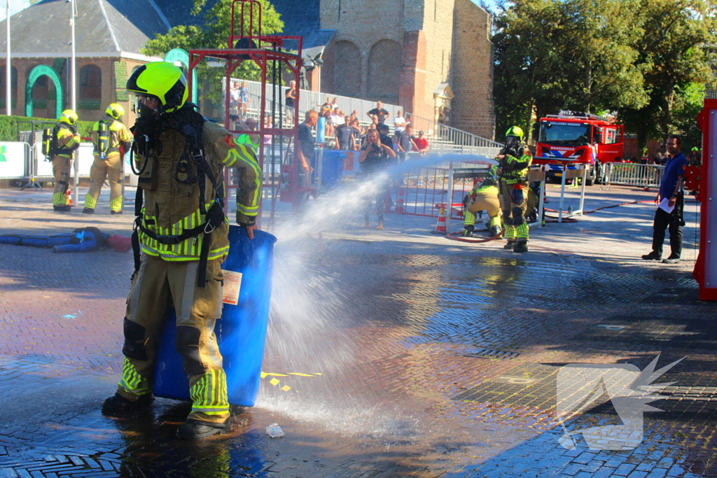 Veel belangstelling bij brandweer wedstrijden