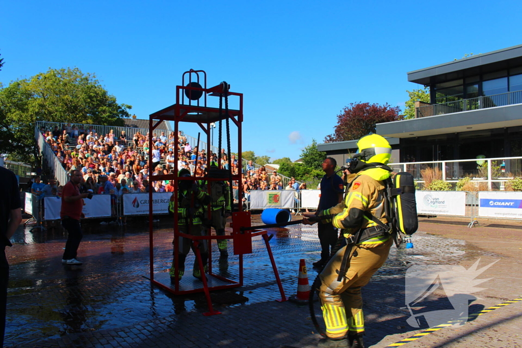 Veel belangstelling bij brandweer wedstrijden