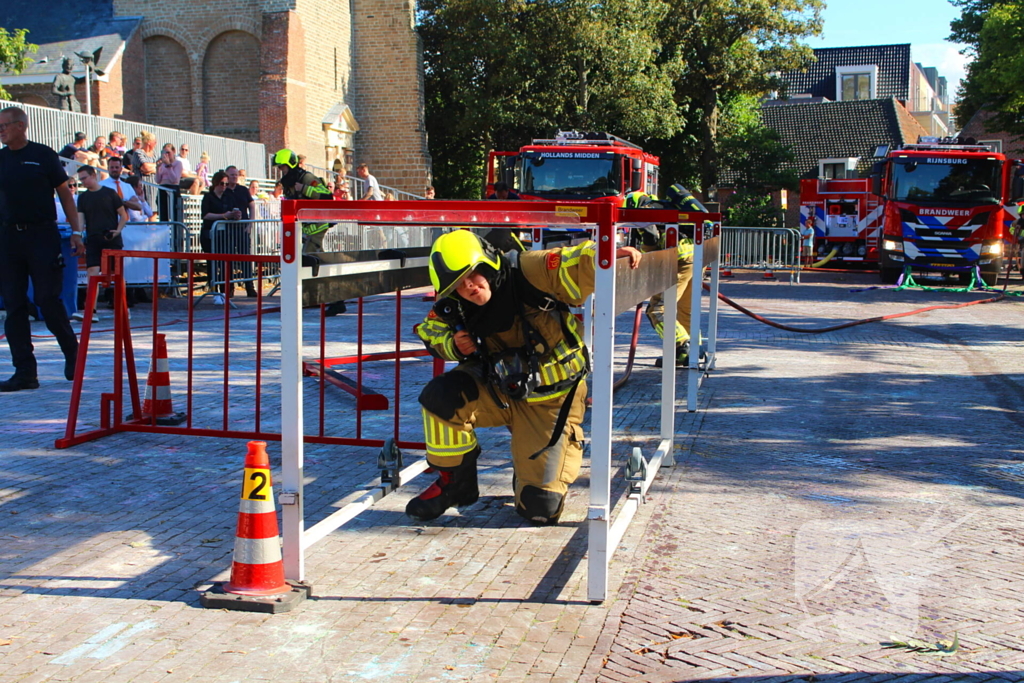 Veel belangstelling bij brandweer wedstrijden